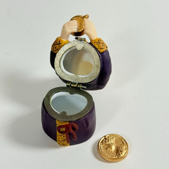 Heritage Village Collection Bah Humbug Porcelain Hinged Box 3" - Picture 4 of 6